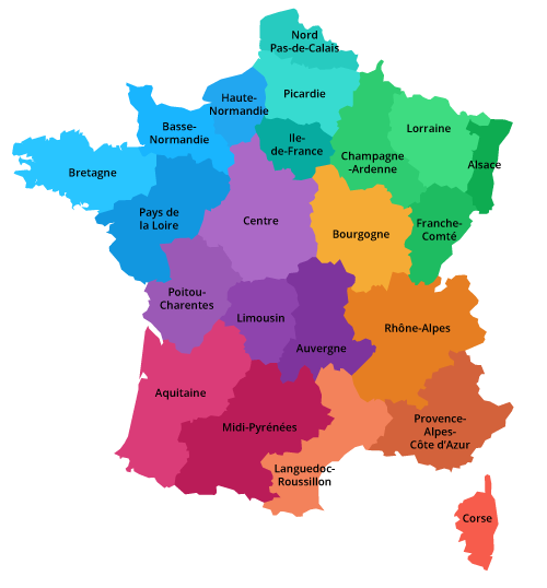 carte de la france